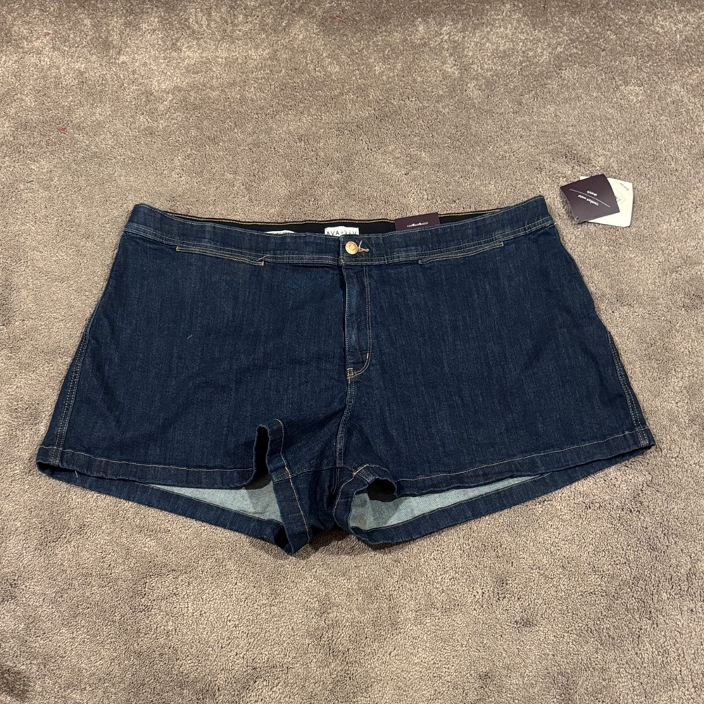 Ava & Viv High Rise Smart Jean Shorts SIZE 26